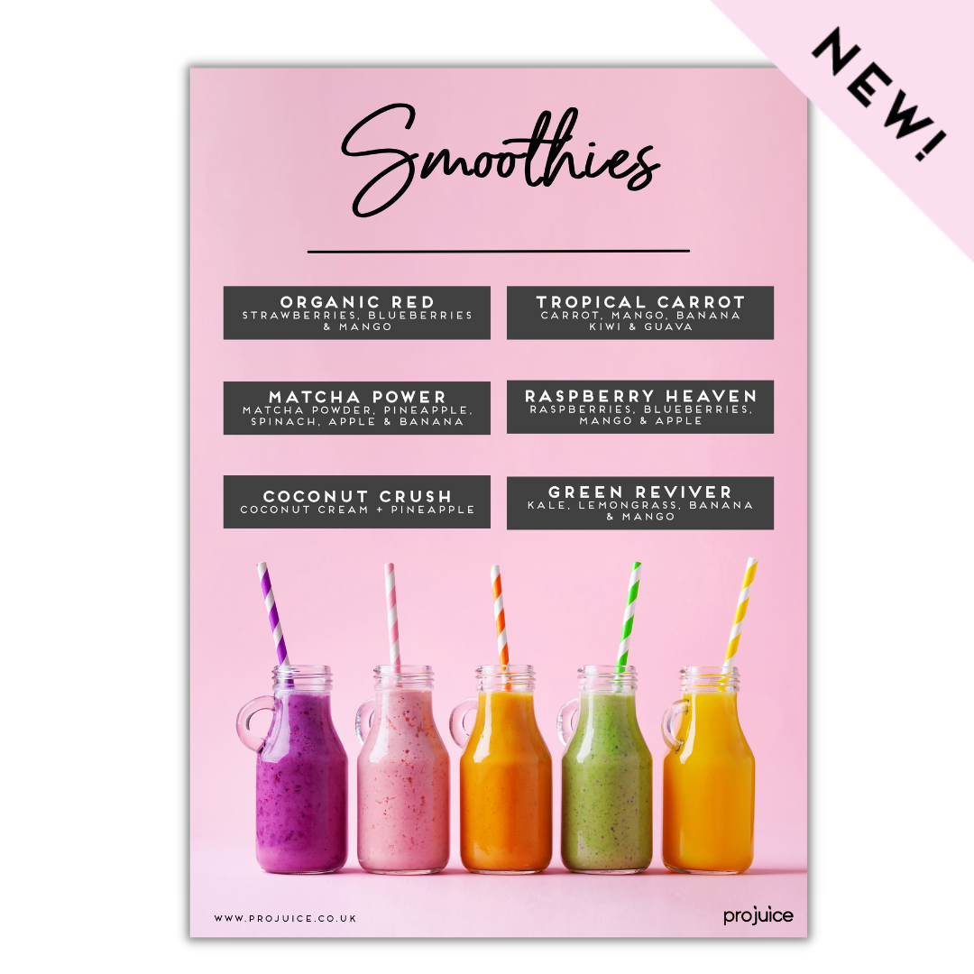 Magnetic Smoothie Menu Board