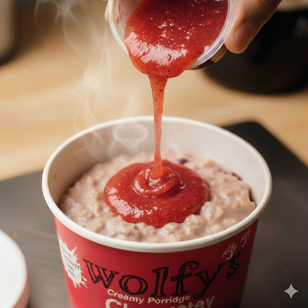 Vegan-strawberry-porridge